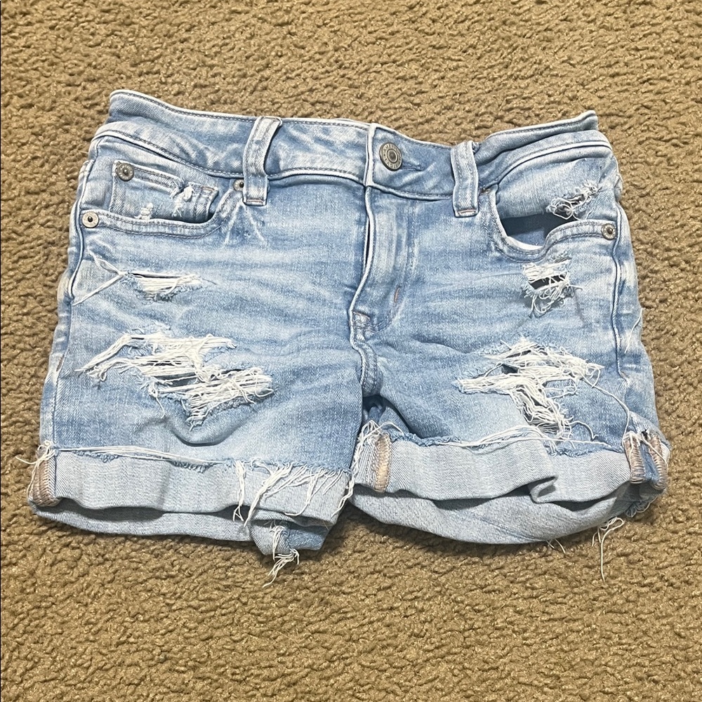 American Age Light Blue Jean Shorts